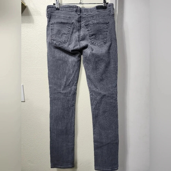AG Women's Adriano Goldschmied The Stevie Slim Straight Grey Gray Jeans Sz 27R - Picture 7 of 11